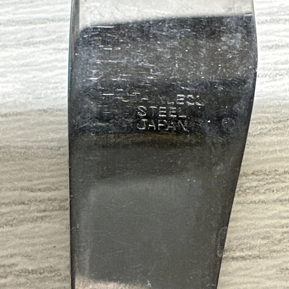Stainless Steel Floral Pattern Knife Japan Vintage‎